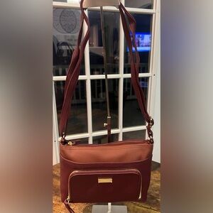 Handbag | ladies medium sized two-tone, crossbody purse